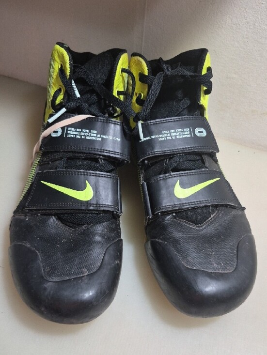 Nike Kids Black and Neon Yellow High-Top Sneakers main image 4